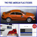 American flag type license plate cover